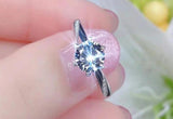 Women's Tibetan Silver Ring with Natural Zirconia Stone