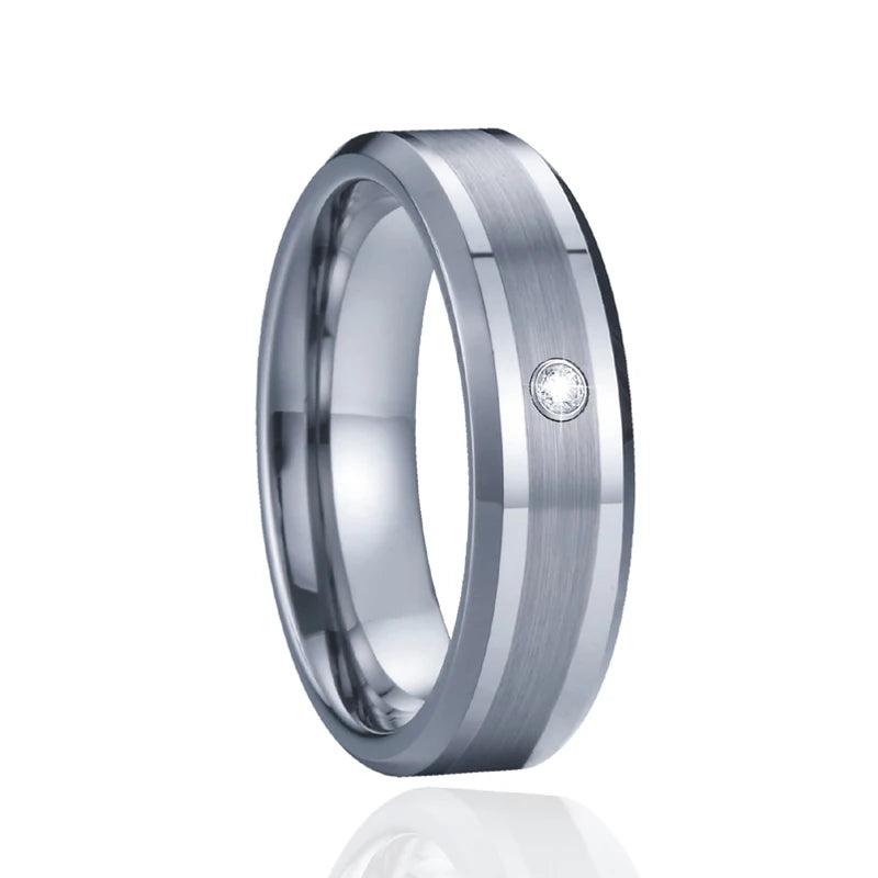 6mm Tungsten Carbide Wedding Band Ring for Men and Women