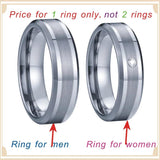 6mm Tungsten Carbide Wedding Band Ring for Men and Women