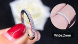 Tibetan Silver Ring with Cubic Zircon Stone - Wedding Band for Women