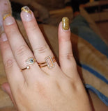Bohemia Evil Eye Ring Adjustable Tibetan Silver Wedding Band Jewelry