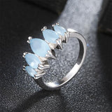 Colorful Cubic Zirconia Cocktail Ring for Women