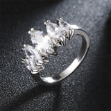 Colorful Cubic Zirconia Cocktail Ring for Women