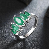 Colorful Cubic Zirconia Cocktail Ring for Women