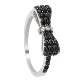 Bow Explosion Ring CZ Wedding Engagement Jewelry Ladies Gift