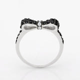 Bow Explosion Ring CZ Wedding Engagement Jewelry Ladies Gift