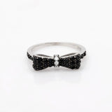 Bow Explosion Ring CZ Wedding Engagement Jewelry Ladies Gift