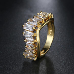 Colorful Inlaid High Engagement Rings For Women