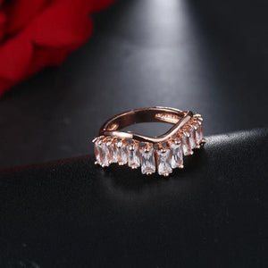 Colorful Inlaid High Engagement Rings For Women