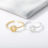 Adjustable Silver Copper Sun Moon Shell Tail Rings For Women