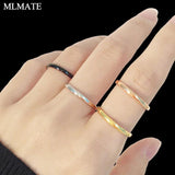 2mm Stainless Steel Ring Rose Silver 4 Wedding Rings