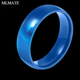Classic Smooth Wedding Ring Silver Stainless Steel Couples Gift