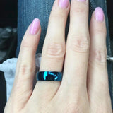 Classic Smooth Wedding Ring Silver Stainless Steel Couples Gift