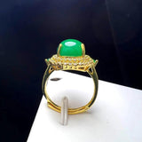 Natural Stone Agate Finger Ring Charm Rings Copper Stone Rings
