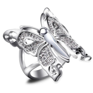 Butterfly Zircon Stone Party Engagement Ring