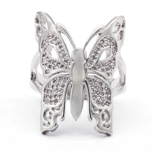 Butterfly Zircon Stone Party Engagement Ring