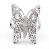 Butterfly Zircon Stone Party Engagement Ring