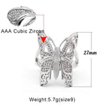Butterfly Zircon Stone Party Engagement Ring