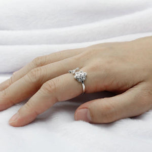 Adjustable Flower Branches Finger Rings Women Jewelry Wedding
