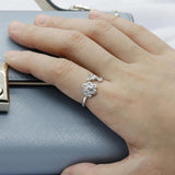 Adjustable Flower Branches Finger Rings Women Jewelry Wedding