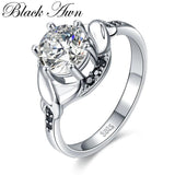 Silver Flower Wedding Ring for Women GR076