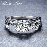 Silver Ring Finger Wedding Rings for Women Female Bague Jewelry G079