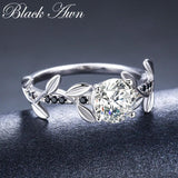 Silver Ring Finger Wedding Rings for Women Female Bague Jewelry G079