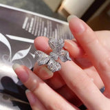 Delicate Zircon Butterfly Ring For Women Wedding Engagement Jewelry