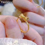 Bowknot Jewelry Wedding Party Novel Girl's Ring