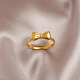 Bowknot Jewelry Wedding Party Novel Girl's Ring