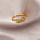 Bowknot Jewelry Wedding Party Novel Girl's Ring