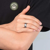 8MM Tungsten Alloy Wedding Ring Carbon Fiber Men's Jewelry