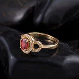 Crystal Oval Engagement Wedding Ring Anillos Stylish Bride Jewelry