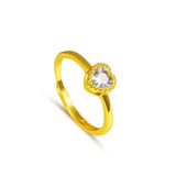 Zircon Inlaid Adjustable Opening Ring for Women