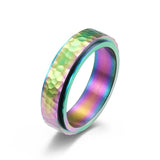 6MM Stainless Steel Spinner Band Rings for Men Women