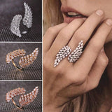 Angel Wing Opening Women's Ring Engagement Party Jewelry