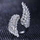 Angel Wing Opening Women's Ring Engagement Party Jewelry