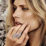 Angel Wing Opening Women's Ring Engagement Party Jewelry