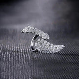 Angel Wing Opening Women's Ring Engagement Party Jewelry