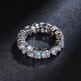 Heart Crystal Promise Engagement Wedding Rings For Women