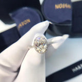 Egg Shape Oval CZ Engagement Ring Women CC3131