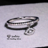 Angel Eyes CZ Rings Creative Fine Jewelry Bridal Wedding Bijoux Femme