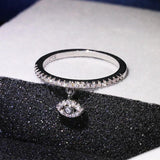 Angel Eyes CZ Rings Creative Fine Jewelry Bridal Wedding Bijoux Femme