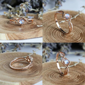 Rose Wedding Engagement Ring Birthstone for Women