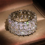 Sparkling CZ Bridal Wedding Rings Set CC3127
