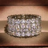 Sparkling CZ Bridal Wedding Rings Set CC3127