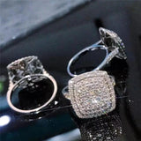 Square Engagement Party Ring Fine Jewelry for Women