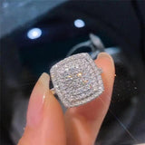 Square Engagement Party Ring Fine Jewelry for Women
