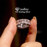Rectangle Rhinestone Ring for Bridal Wedding CC3130