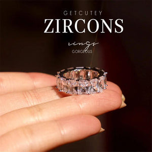Rectangle Rhinestone Ring for Bridal Wedding CC3130